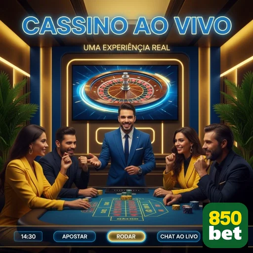 Jogadores interagem em um cassino ao vivo na 850bet.