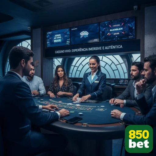 Jogadores interagem em mesa de cassino ao vivo na 850bet.