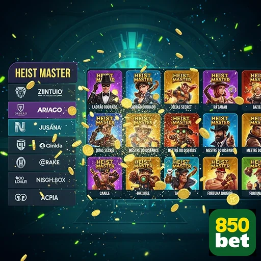 Tela do jogo Heist Master na plataforma 850bet.