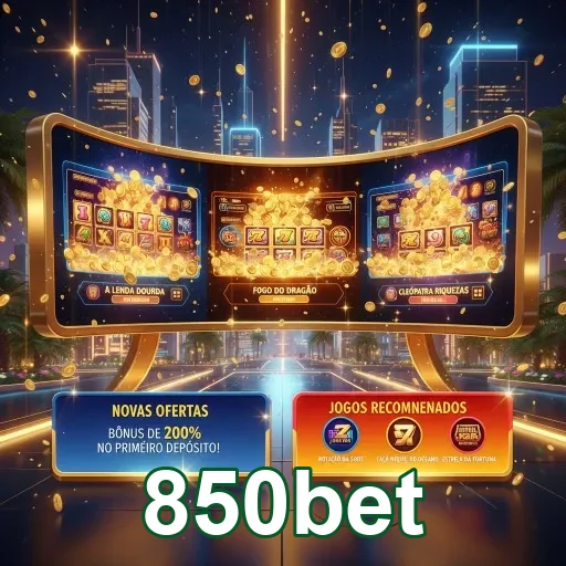 Jogador utilizando o app da 850bet com promoções de bônus