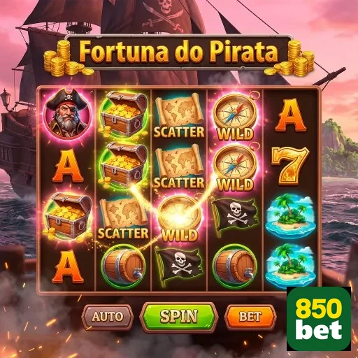 Slots de 'Fortuna do Pirata' na plataforma 850bet.