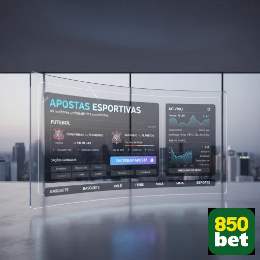 A tela do site 850bet exibindo apostas esportivas ao vivo.